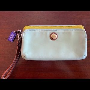 Coach Large Leather Wristlet